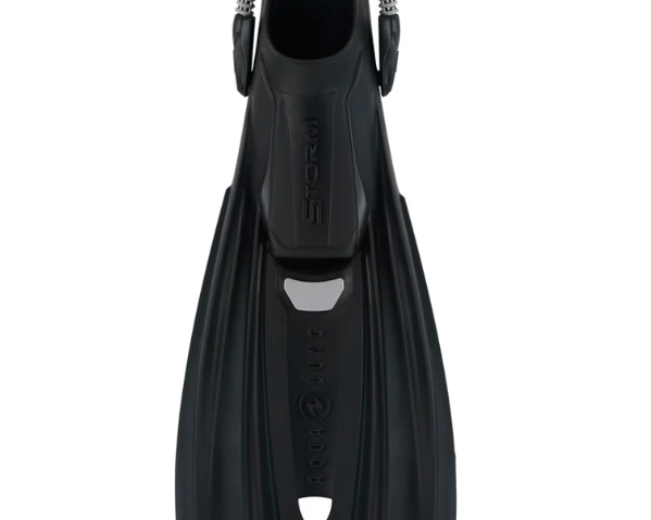 Aqualung Storm fins for barefoot in Black diving fin