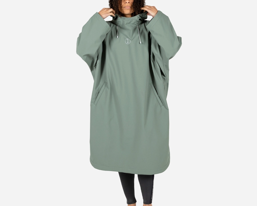 Storm poncho fourth element sea moss green
