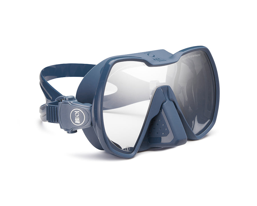 Seeker Mask Fourth Element deep blue side view