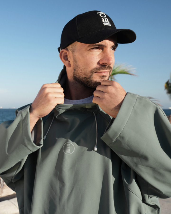 Storm poncho fourth element sea moss green