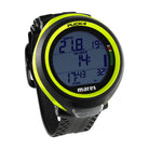 Mares Puck 4 dive computer display underwater in Yellow