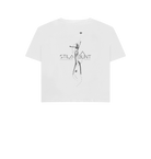 White Printed T-shirt Back