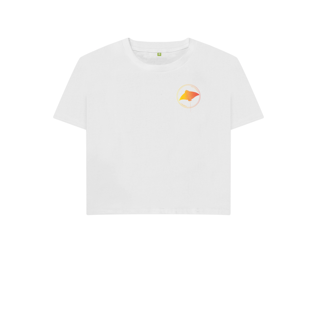 White Printed T-shirt Front