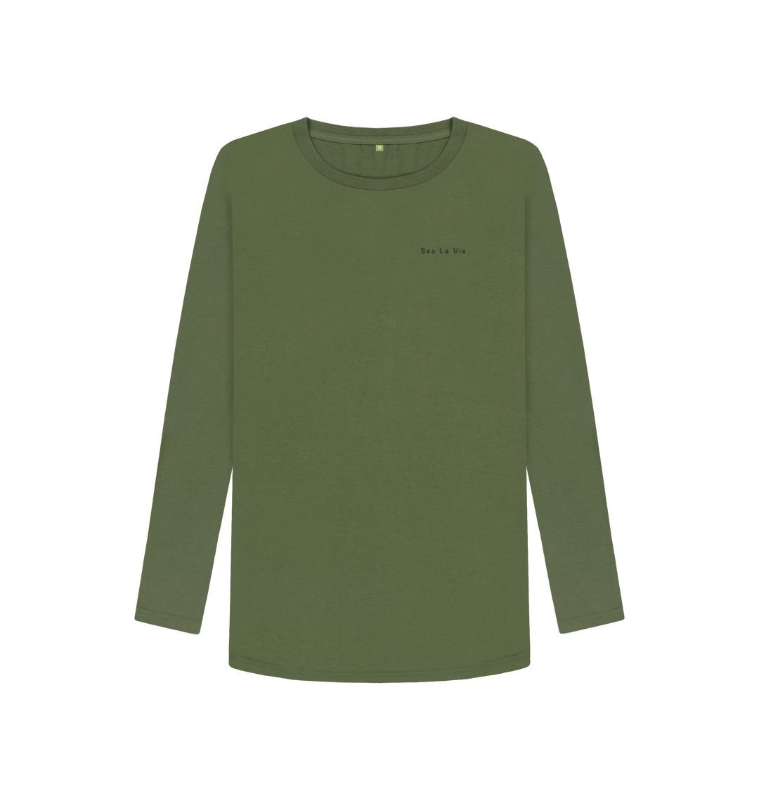 Khaki Sea la vie Long sleave DesignedByJoost